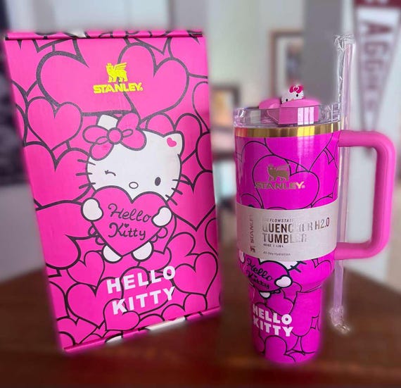 Limited Edition Hello Kitty 40 Oz. Stanley Cup With FREE Straw