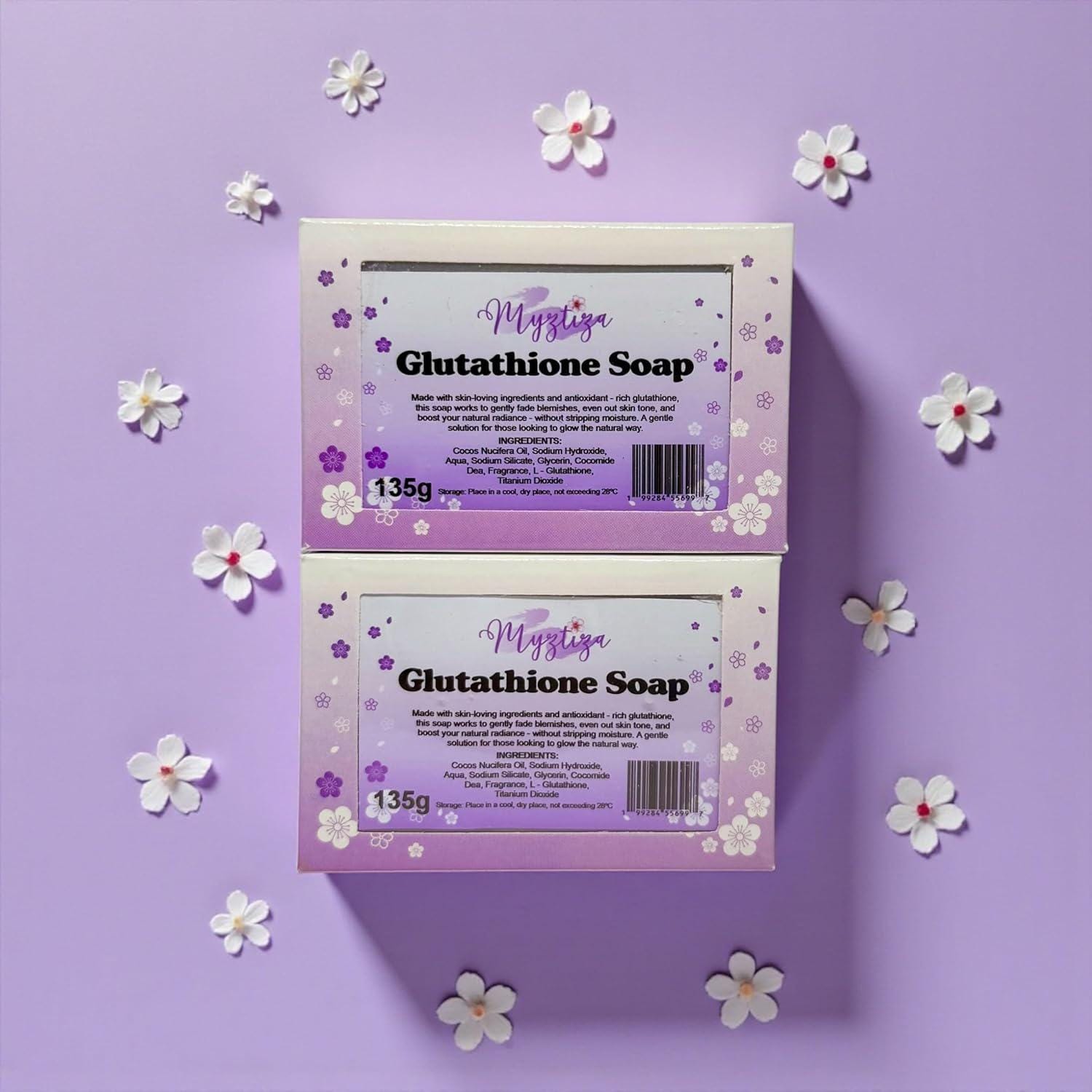 natural glutathione soap Bar for Face & Body – 2 Pack 135g Each Glutathione vs. NAC: A dark neck remover Variant:1mg