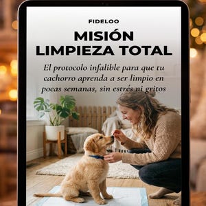 Misión Limpieza Total - PDF Guide for dog training, teaching your dog to the bathroom, positive education without being