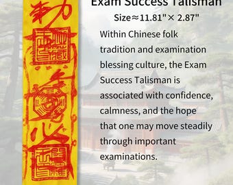 Chinese Talismanic,charm,Exam Success Talisman,Amulet,Talismanic,Chinese charm,Good luck,Gift,,Bless,Protect,Chinese fortune,Omamori