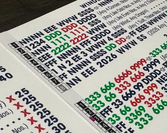Mahj by Number™ Card Stickers | Number Your Card. Track Your Wins [Court Edition]