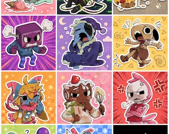Dandy’s World Acrylic Keychain / Poppy / Vee / Scraps / Boxten / Astro / Shelly / Glisten / Cosmo / Shrimpo / Looey Roblox Game Keychain