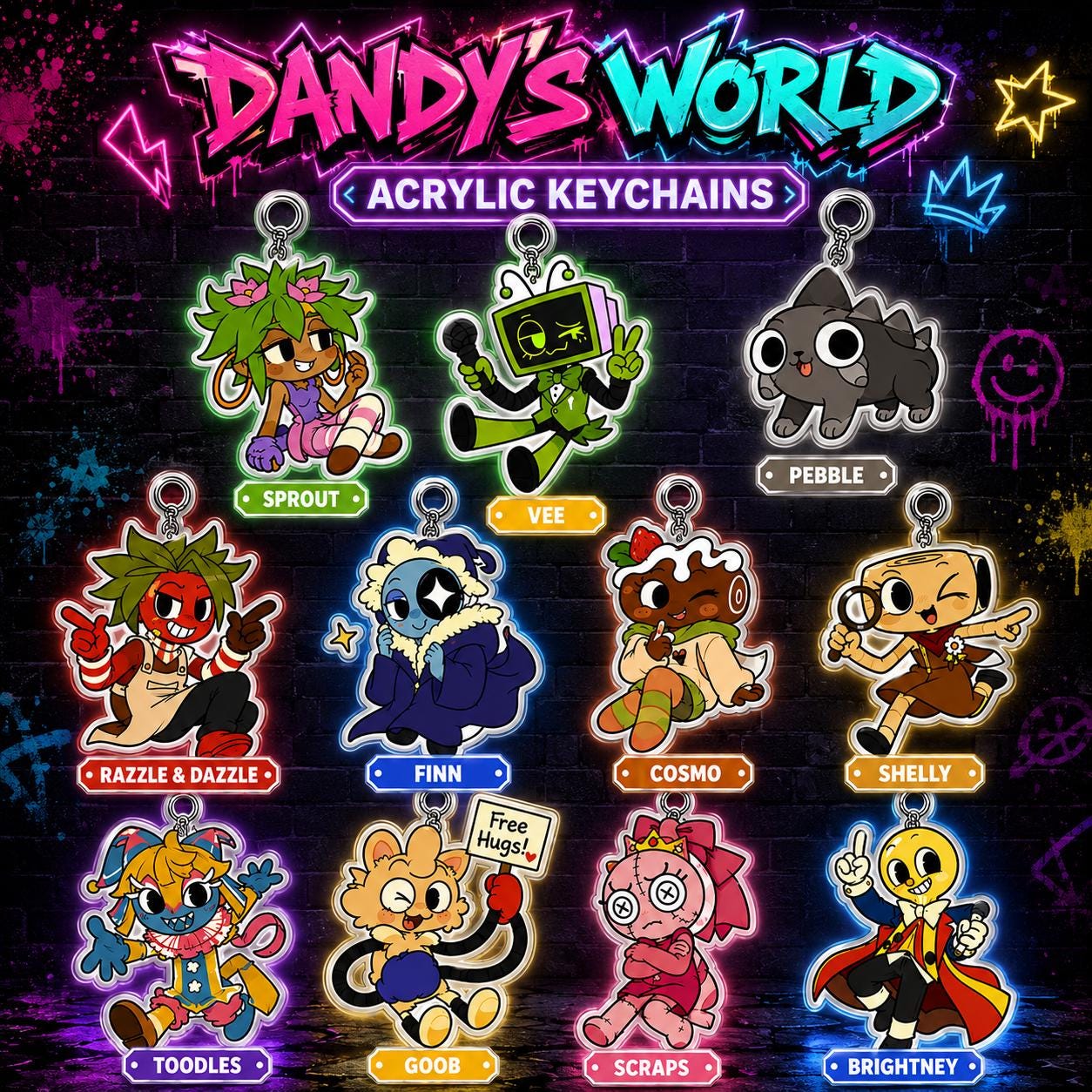 Cosmo dandy world keychain - Etsy 日本