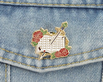 Fantasy Themed Book Enamel Pins