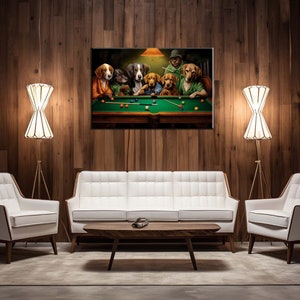Funny Gifts Home Living Room Art Wall Decor Office/study Decor Dogs ...