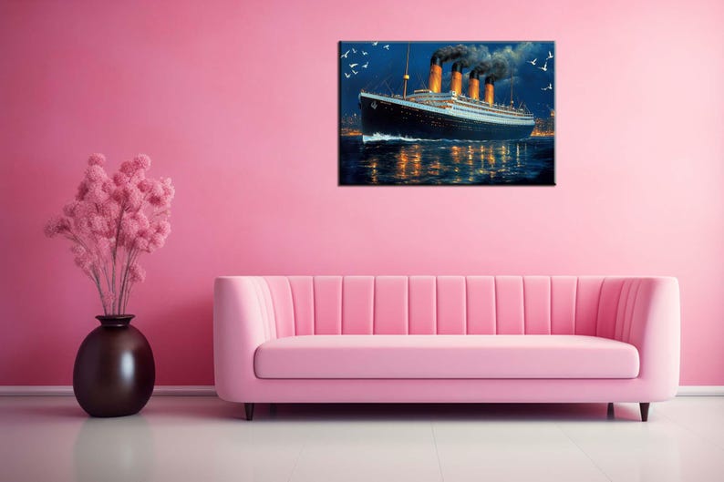 Titanic Ship Vintage Art Prints,nautical Wall Art,nautical Decor