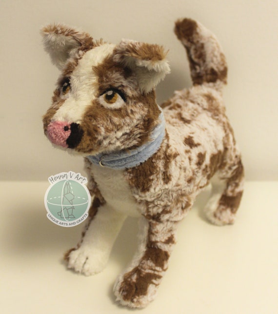 standing stuffed dog