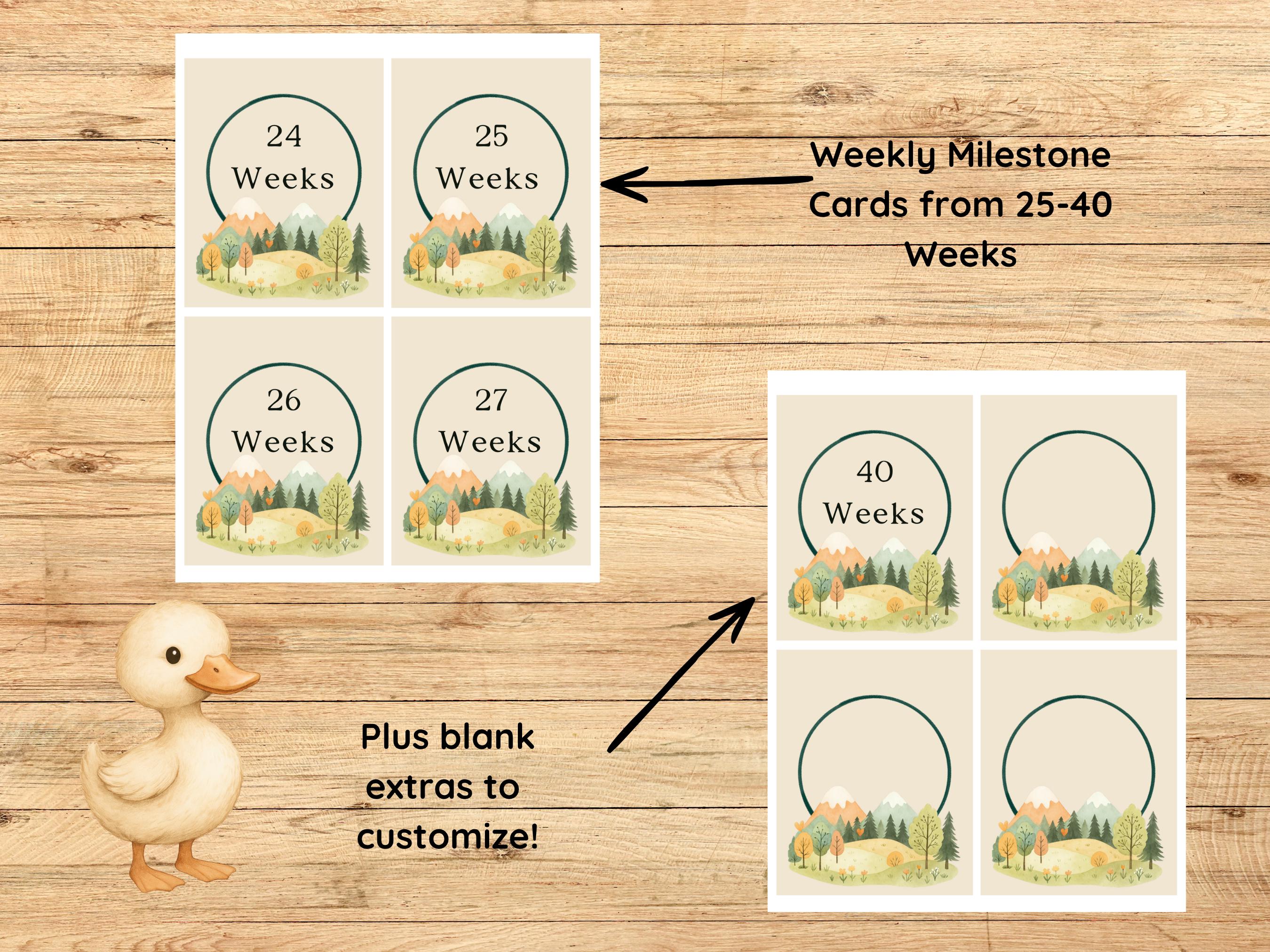 NICU Milestone Cards Printable Photo Props, Preemie Mom Gift NICU ...
