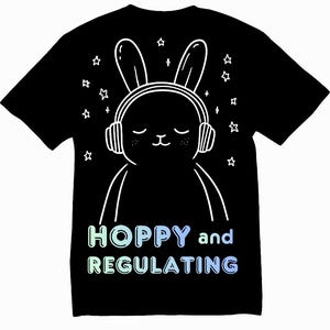 Hoppy and Regulating PNG | Easter Autism Shirt Design | Sensory Friendly Bunny | Neurodivergent Kids Easter Shirt | Cricut File