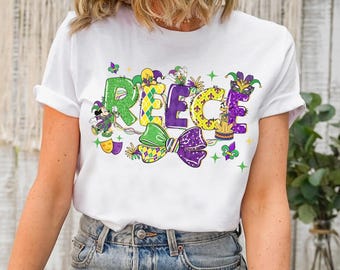 Custom Name Mickey & Friends Mardi Gras Festival Tee, Disney Family Trip Shirt, New Orleans Fat Tuesday 2026 Let The Shenanigans Begin