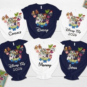 Toy Story Family Shirts, Personalized Toy Story Disney Shirt, Disney Toy Story Tee, Disneyworld Toy Story Shirts, Toy Story Land Shirt Women image 1