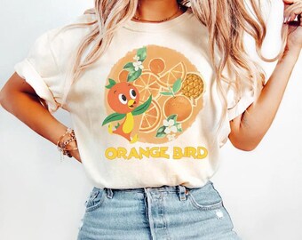 Disney Orange Bird Portrait Tee, Epcot World Tour Shirt, Family Matching Disney Trip Tee, WDW Vacation Shirt, Sunshine On My Mind Top