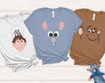 Disney Ratatouille Remy Big Face Halloween T-Shirt, Disneyland Family Matching Shirt, Remy's Adventure Tee, Anyone Can Cook Design