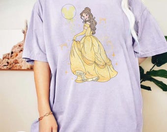 Camiseta de Bella de Disney, Camiseta de la Princesa de La Bella y la Bestia, Top de la Princesa Bella de Disney, Camiseta de Bella del Castillo de Disney, Camiseta de Viaje de la Princesa Disney