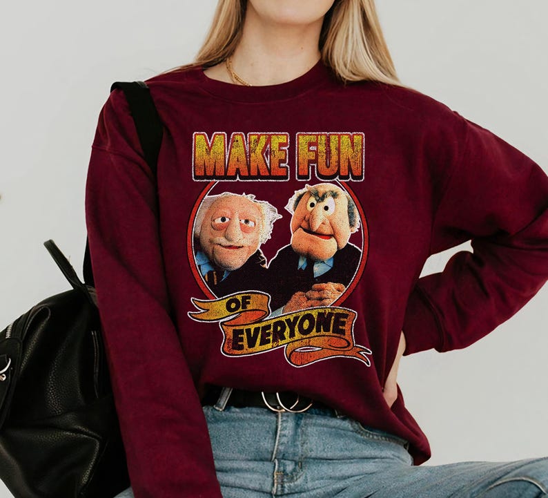 Disney The Muppets Statler & Waldorf Teasing Everyone T-Shirt, Walt Disney World Vacation Tee, Matching Disney Family Trip Shirt image 1