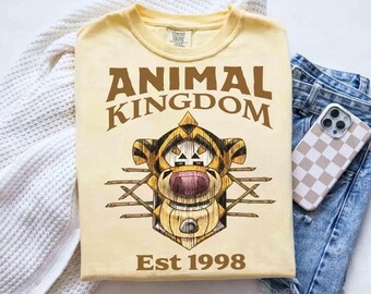 Disney Animal Kingdom Tigger Tiki Tee, Walt Disney World 2026 Vacation Shirt, Disneyland Family Matching Tee, Wild About Disney Shirt