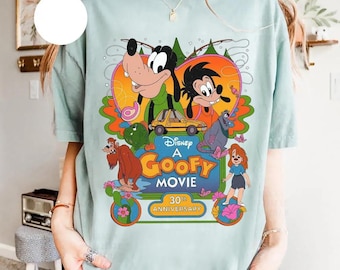 Disney A Goofy Movie Max & Goofy 30th Anniversary Shirt, Family Matching Disney Trip Tee, Magic Kingdom Celebration Shirt