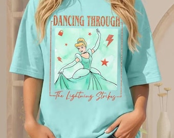 Disney Cinderella Dancing in Lightning Strikes Shirt, Disney Showgirl Life Shirt, Disneyland Princess Girl Trip 2026 Tee