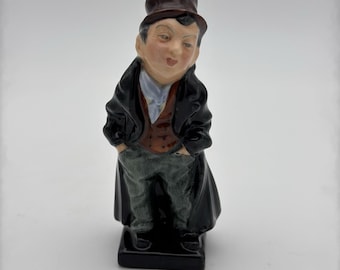 Figura vintage de Royal Doulton "El astuto Dodger" de Charles Dickens - Hueso - Inglaterra