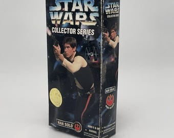 Figura de acción articulada de Han Solo de 30 cm (12 pulgadas) de Star Wars, edición vintage de 1996, Serie de coleccionista.
