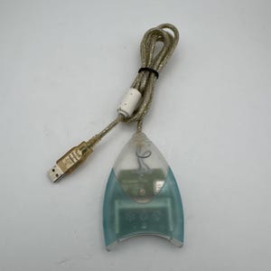 Vintage USB CompactFlash Reader-Writer Delkin Devices eFilm Memory Card 4' Cord