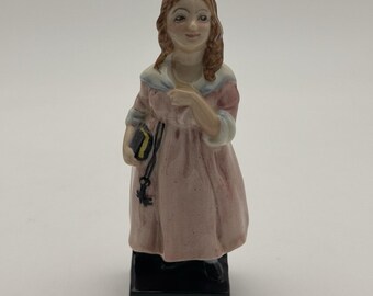 Figura vintage de Royal Doulton "LITTLE NELL" de Charles Dickens - Porcelana fina, Inglaterra
