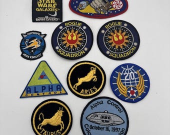 Lot Of 10 Vintage Star Wars, Battlestar Galactica Cosplay Space Etc. Patches