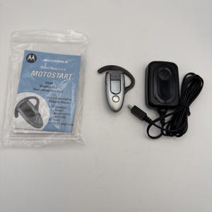 Motorola H500 Ear Hook Wireless Bluetooth Headset Complete Original And Tested