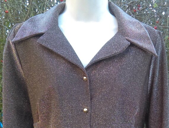 Vintage lurex blouse circa 1960's.