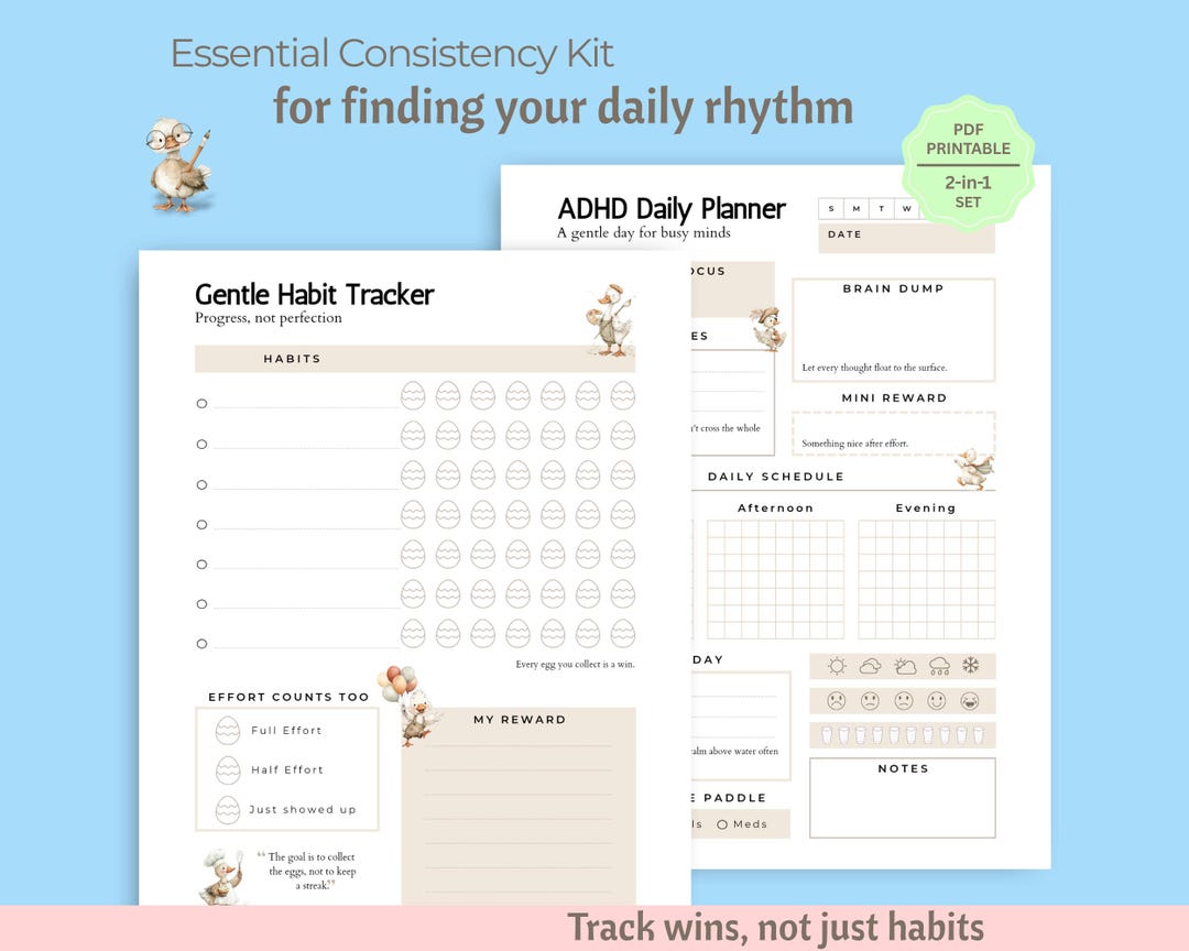 ADHD Daily Planner, Habit Tracker, Routine Building Tool ...
