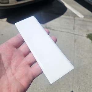50 pc lot of Interceramic 2x6 Glossy White Bullnose. A4000.  25 linear ft.