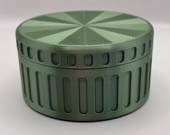 3mL 10 Slot Olive Green Silk Vial Storage Jar – Light‑Blocking Container for Peptides