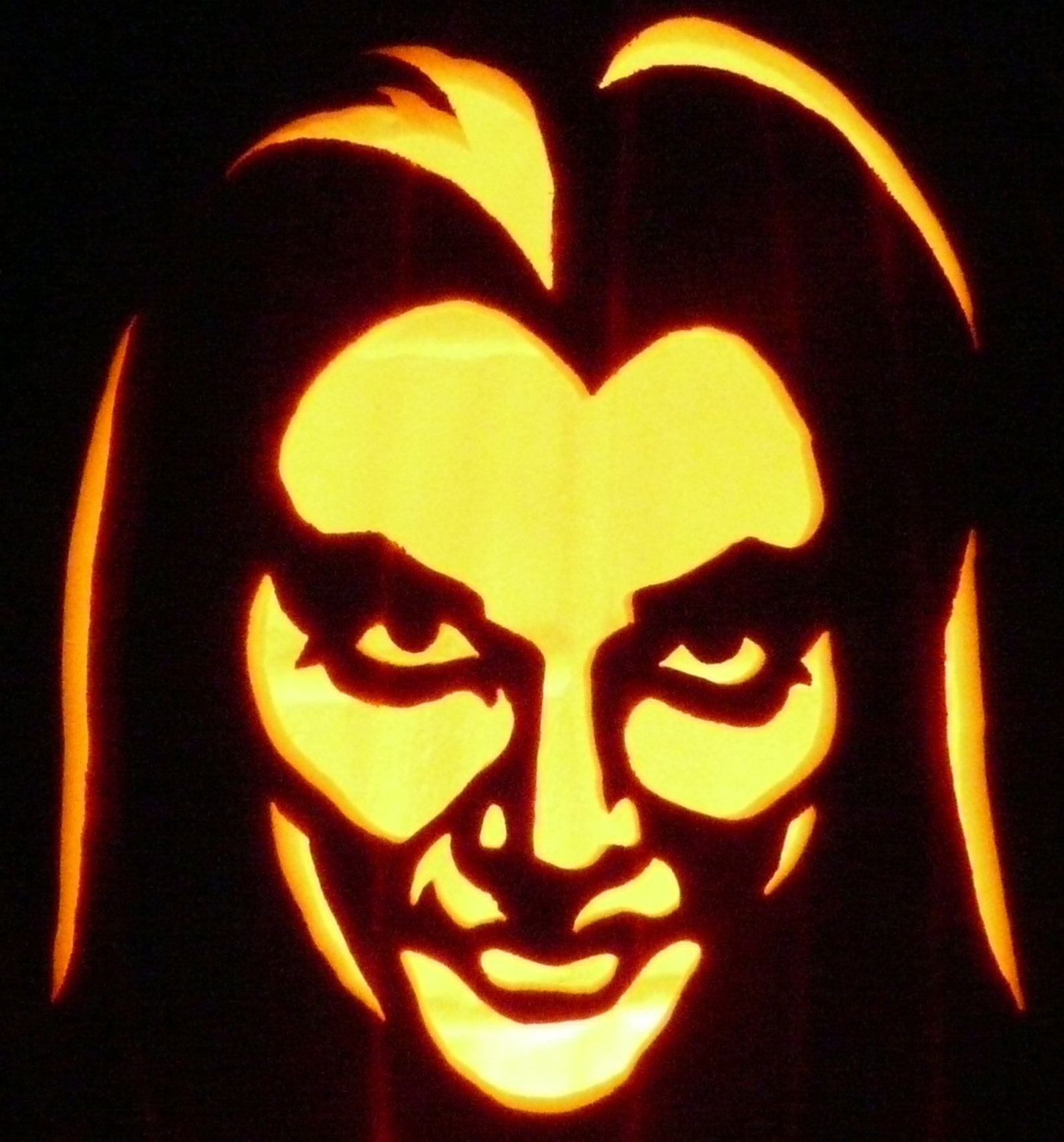 Herman Munster Character Hand-carved on a Foam Pumpkin for Halloween ...