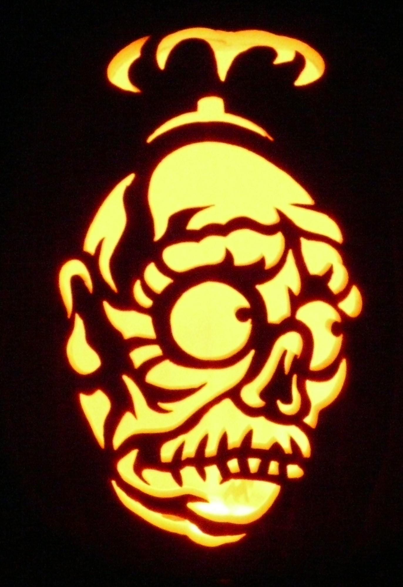 hand-carved-bob-from-beetlejuice-on-a-foam-pumpkin-for-halloween-decorating-etsy