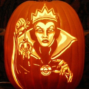 Snow White Evil Stepmother hand carved foam pumpkin