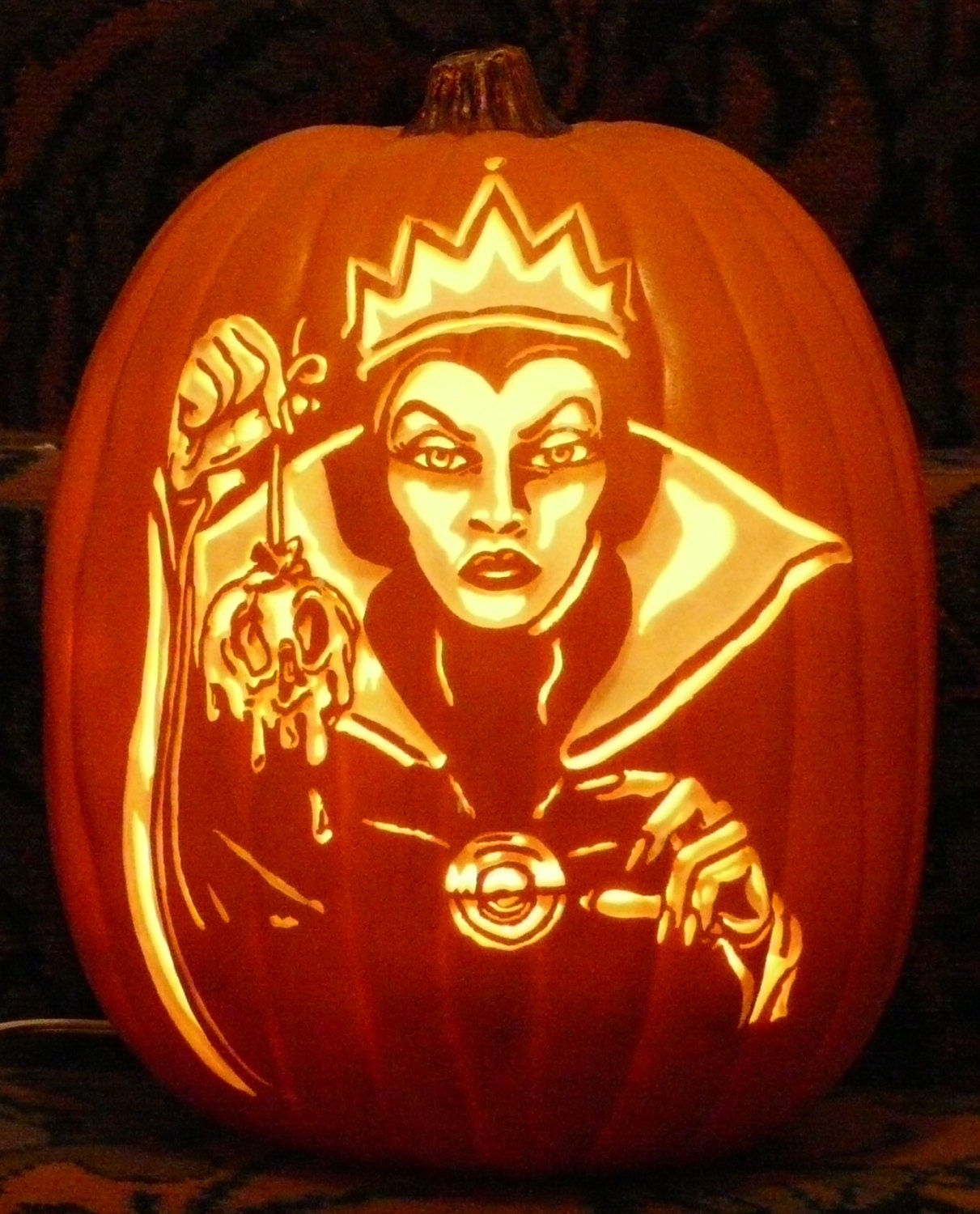 Snow White Pumpkin Stencil snow-white-pumpkin-stencil