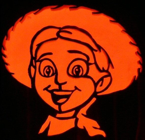 hand-carved-jessie-from-toy-story-on-a-foam-pumpkin-etsy