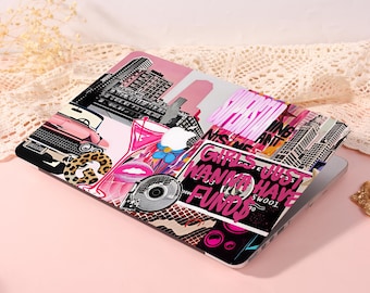 Y2K Pink Collage Custom Hard Matte Lptop Case,2026 Macbook Air 13/15,Neo A18,Macbook Pro 13/14/15/16,Ret 13/15,Macbook M4 M5,Gift For Her