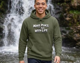 Make Peace With Life - Unisex Heavy Blend™ Hooded Sweatshirt