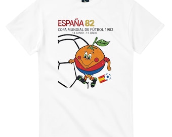 1982 Spain World Cup T-Shirt – Naranjito Mascot Retro Soccer Tee