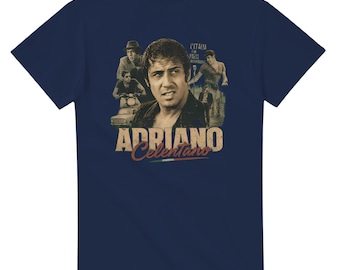 Adriano Celentano Vintage Italian Music T-Shirt, Retro Graphic Tee