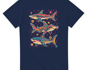 Groovy Psychedelic Shark T-Shirt