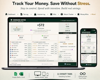 ADHD Budget Planner | Expense Tracker | Bill and Subscription Tracker | Spending Tracker | Google Sheets & Excel
