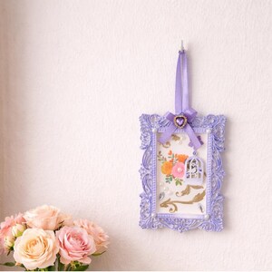 Handgefertigter Rahmen – romantischer Vintage-Stil – Bambi-Schlafzimmerdeko – Geschenkidee zur Geburt – Shabby Chic – personalisierbar – Unikat