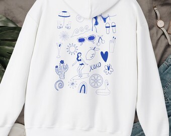 Hoodie met zomerse vibe