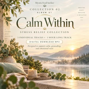 Calm Within Morning Meditation Music | Stress Relief Sounds (MP3 Digital Download)