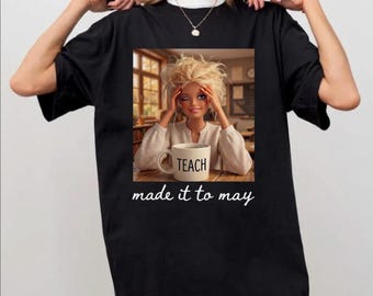 Teacher Doll Meme PNG Digital Download, Funny Last Day Of School Shirt Designs, Doll Face Meme Made It To May Digital Download