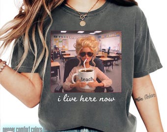 Last Day of School Teacher Doll Face Meme Shirt File PNG, Funny End of Year Summer Break, Comfort Colors Made It To May Digital Download