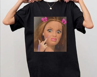 Funny Doll Face Meme Shirt File Png, Sarcastic Humor Tee Comfort Colors Digital Download
