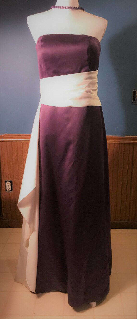 Strapless Plum Purple Prom Dress ~ Bridal Dress ~… - image 3